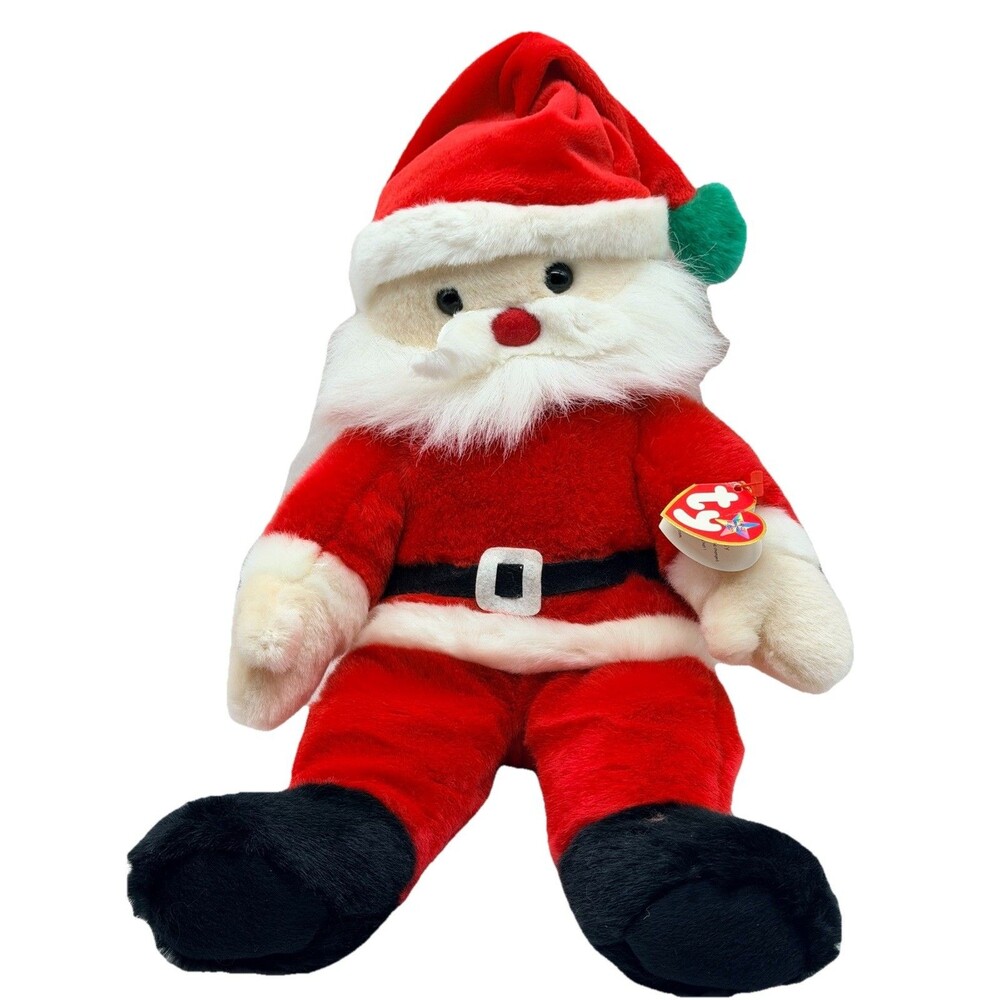 Ty Beanie Buddy 15" Santa Claus Christmas Beanie Plush Holiday Vintage 2000 Tags